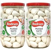 Pickled Garlic with Vinegar - Bodrum, 700g (Pack of 2) | Authentic Taste & Quality
