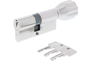 ToniTec Set aus einem Abus Türschloss Schließzylinder K82 mit Knauf + ToniTec Schloss Pflegespray 50/40K mm