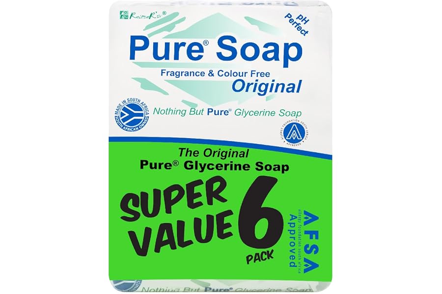 Pure Original Glycerine Soap, 150 g (Pack of 6)