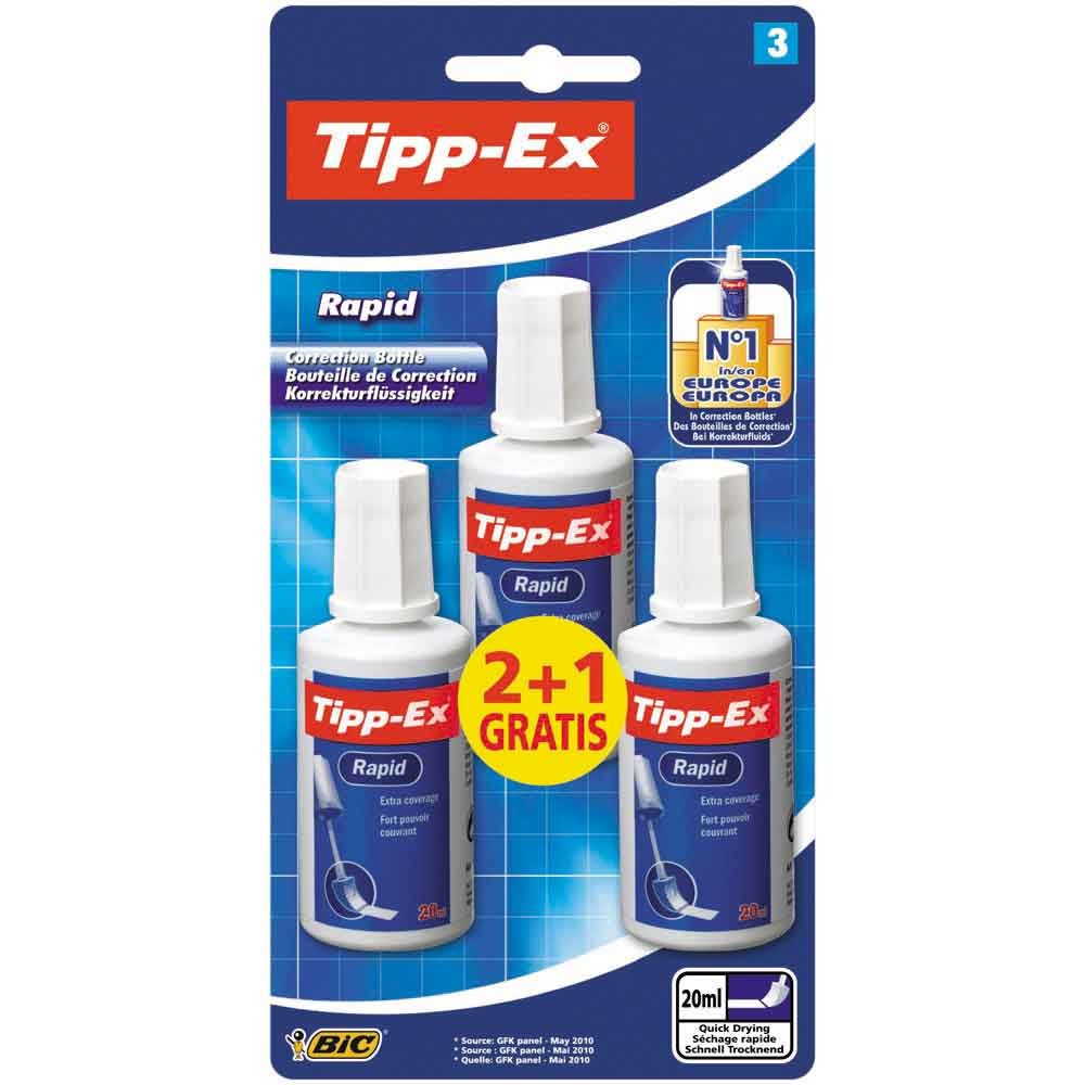 TippEx Rapid Correction Fluid 20 ml, Box of 3 eBay