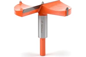ITOOLFIRM Mèche Forstner 90 mm avec guidage - Foret à bois avec tige hexagonale - Foret à charnière pour bois et bois dur
