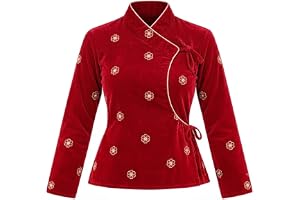 Nepali Traditional Chobandi Cholo Pure Velvet Jacket | Floral Embroidery, Wrap Style, Long Sleeves, Tie Closure, Women's Ethnic Wear