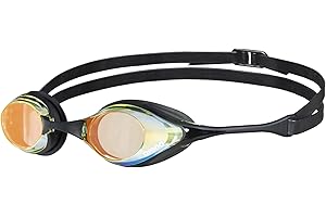 ARENA Cobra Original Swipe Occhialini Nuoto da Gara Unisex Adulto, Occhialini Piscina con Lenti Anti-Appannamento Protezione UV, 4 Ponti Nasali Intercambiabili