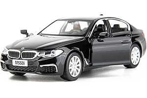 RMZ City BMW M550i Car Model 1:36 Diecasting Alloy Toy Car, Pull Back Vehicles Toy Car for Toddlers Kids Boys Girls Gift Black