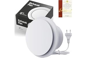 SBONNI Ventilatori bagno 310m³/h, Estrattore Aria 150 mm,Funzionamento Silenzioso Per Bagno,Wc,Cucina,Ufficio,Serra,Garage,Ventola aspirazione Vortice Basso Consumo (6 inch)