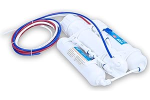 Vyair Compact 3 Stage Reverse Osmosis RO Water Filter System 50gpd 8lph Portable Countertop for Marine Aquarium Drinking Water