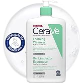 CeraVe Gel Limpiador Espumoso, Para Piel Normal a Grasa, Elimina el Exceso de Grasa y Suciedad, Enriquecido Con Ceramidas Ese