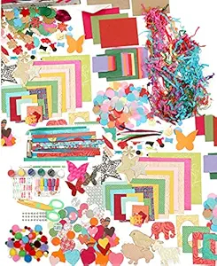 KidsyWinsy DIY Paper Art and Craft material Kit 25+ Creative Crafting activities for kids, 600+Pcs Crafted Creations, birthday gifts for boys, girls, for All Ages 8-10, Age 9-12, Age 12-16 fevi craft.