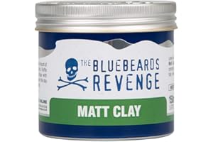 The Bluebeards Revenge, Texturising Hair styling Matt Clay For Men, Medium Hold, Low Shine And Matt Finish, 150ml