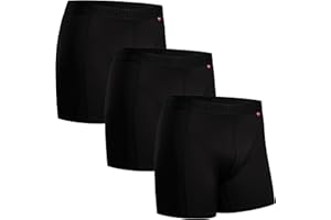 DANISH ENDURANCE Men's Sports Boxer Shorts, Breathable, Soft, Anti Chafing Briefs, 3 Pack, with Regular or Long Leg