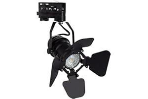 LEDKIA LIGHTING Faretto Portalampada da Binario Monofase kurangna per Lampadina GU10 Nero270 mm