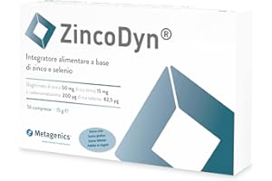 METAGENICS ZincoDyn - Integratore di Zinco e Selenio per Sostenere Difese Immunitarie, Tiroide e Contrastare Stress Ossidativo - 56 Compresse