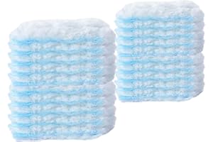 KMAKII Flash Dust Magnet Refill, 360° Fluffy Duster Refills, Disposable Duster Heads, Hand Duster Refills, 20 Pack,Blue