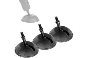 Leofoto SC-80 Rubber Feet, Tripod Feet, Anti-Slip, Drop Notch for Low Angle, 3/8" Mounting Stub, Set of 3