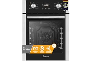 KKT KOLBE Piekarnik do zabudowy 45 cm | 50 l | 2,8 kW | funkcja pizzy | grill | termoobieg | automatyczny timer | 2-krotne oszklenie termiczne | zabezpieczenie przed dziećmi | EB4505ED