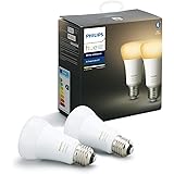 Philips Hue White Ambiance E27 LED Lampe Doppelpack,dimmbar, alle Weißschattierungen, steuerbar via App, kompatibel mit Amazon Alexa (Echo, Echo Dot)