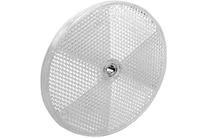 SCHNEIDER ELECTRIC Telemecanique Sensors XUZC80 Round Reflector for Standard Reflex Photo-Electric Sensor, 80 mm Diameter