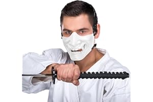 Yzpacc Taktische halbe Gesichtsmaske Airsoft Maske Schutzmaske für Halloween Party, CS, BB, Paintball, Jagd, Schießen, Kostüm