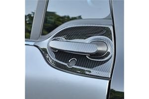 SHIFENG Für Smart 453 Fortwo 2015, 2016, 2017, 2018, 2019, 2020, 304 Edelstahl, Auto-Außentürgriffe, Zubehör (Kohlefaser)