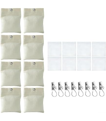 Vorhang-Beschwerer Outdoor – 8 Stück Sandsäcke Mit Haken, Cremeweiß
