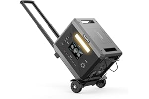 CELLPLAY SOLARPLAY Q2501 - Estación de energía portátil (2400 W, 2160 Wh, con batería LiFePO4, 12 puertos, 230 V, UPS de 230 V, para exteriores, camping, viajes, autocaravanas)