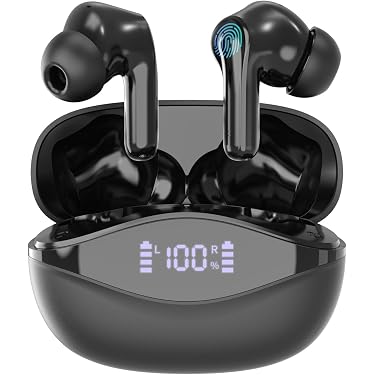 Auricolari Wireless Da Lavoro Con Microfono: Bluetooth 5.0, Ricarica USB, 160 Ore Di Standby, Ganci Per Orecchio Inclusi – Tipo 1