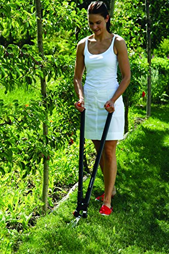 Fiskars PowerLever™ Scherenstorch Multifunktionale Hecken- und Rasenschere GS53, Schwarz - 8