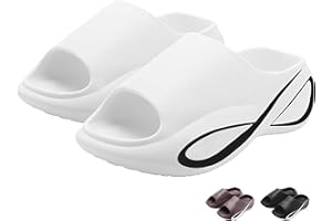 DIUS Kissenrutschen für Damen und Herren: rutschfeste, gepolsterte EVA-Wolkenrutschen. Wasserdichtes, stylisches Design mit offenen Zehen und Massageeffekt für maximalen Komfort.