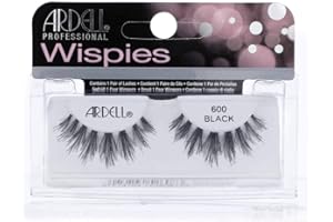 Ardell Pestañas postizas Naturales Wispies Cluster 600 | Color Negro | Incluye pegamento | 1 par de pestañas | ideales para lucir una mirada intensa y natural.