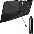 Sulfar Ultimate Car Sun Shade | Foldable and Portable Windshield Umbrella Visor | Protects Against UV Rays, Reduces Interior Heat | Easy to Store, Universal Fit | 31x53 Inches