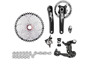 ERYUE 1x10 Speed MTB Derailleurs Shifter Groupset Bike Crankset 11-50T Cassette Flywheel 10 Speed Chain for MTB Mountain Bike