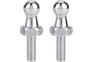 Eatbuy Rotule de Verin Rotule M6, 2 Pièces Rotule Verin Rotule Boulon de Boulon de Goujon à Bille M6 pour Vérins à Gaz Bonnet à Extrémité Sphérique