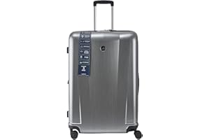 ALPINI Valise Rigide PLATINEL3.0 PESE Bagage INTEGRE Serrure TSA. (Gris Argent brossé (Silver Grey), Soute (L) 76x52x31cm, 103/121L, 5.1kg)