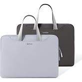 tomtoc İnce Diz&uuml;st&uuml; Bilgisayar Kılıfı, 13-14 in&ccedil; ve 15-16 in&ccedil; MacBook Air/Pro i&ccedil;in, &Ccedil;ift Renkli, Su İtici, Hafif ve Koruyucu 