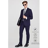 AC&amp;Co/Altınyıldız Classics Erkek Lacivert Slim Fit Dar Kesim Mono Yaka Beli Bağlamalı Kapak Cepli Esnek Takım Elbise