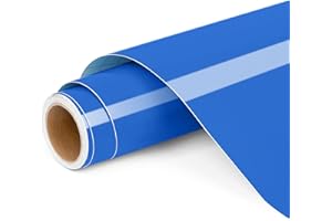 LYA VINYL Permanent Vinyl for Cricut, 12"x4ft Navy Blue Self Adhesive Vinyl Roll for Cricut and Silhouette Cameo, Blue Vinyl for Party Decoration, Window Stickers, Home Decor