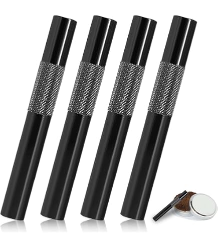 2 Pailles Télescopiques Réutilisables En Acier Inoxydable - Avec Brosse De Nettoyage Et étui Porte-clés - Noir, Or Rose - Lavables, Voyage
