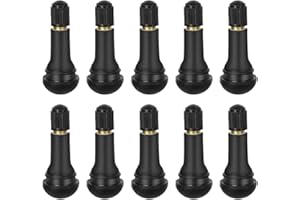 AOEVUIR 10 Pcs TR413 Valve Pneu Voiture, Universal Valve Tubeless Valve Auto de Caoutchouc Valves en Caoutchouc Snap-in Jantes pour la Plupart des Voitures Motos etc