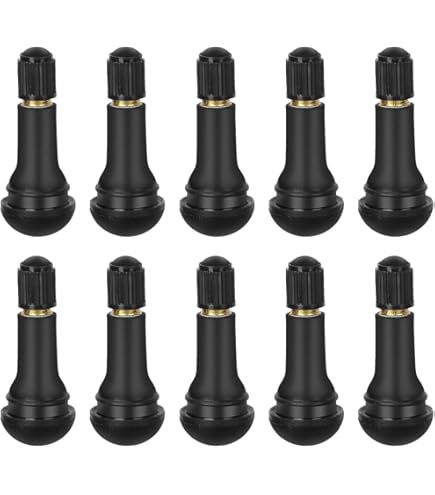 Pack De 10 Valves En Caoutchouc Tr413, Valve Pneu Voiture Noire Valve Caoutchouc