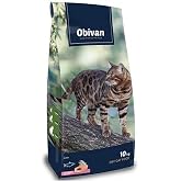 Obanan Kitten Food 10 Kg with Salmon - Hypoallergenic, Reducing Hair Loss, Easy to Digest, Immunity Booster, Y