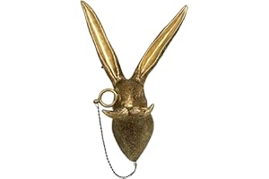 GUASDIE Animal Head Wall Hanging 3D Rabbit Head Wall Mount Ornament Deer Decor Stag Wall Mount Animal Sculptures Modern Art Statue Ornaments for Bedroom Wall Decorations for Living Room Home Decoration,Rabbit