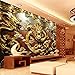 Produktbild HLSJJ-3D-Selbstklebende-Tapete-Holzschnitzerei-Drachen-Fototapete-Chinesischer Stil-Wandbild - Wandbild-Kunst Raumdekoration Schlafzimmer Wohnzimmer Büro Homepage (B) 250x (H) 175 cm