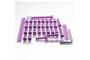 BST BOLT Kit Visserie Carénage Aluminium FJR 1300 2013 (12 pièces) (violet)