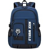 Amythe School Backpack Boy Teenager Lightweight Large | Waterproof Institute Backpack with Laptop 15.6 Inch for Boys 10-22 Ye