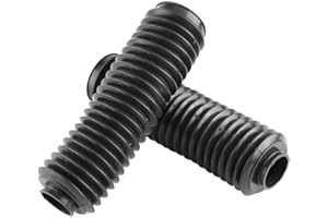 ASIXX Gabelabdeckung, Motorrad Gummi Vorderradgabel Abdeckung, 1 Paar 23cm Gummi Gabel Gamaschen Motorrad Boot Protector Gummi Stoßdämpfer Gamaschen Abdeckung für CQR ATV Dirt Bike - Schwarz