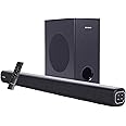 Aiwa Soundbar with Bluetooth V5.3 and Powerful Bass, 5.25 Inches Subwoofer, 2.1 Channel with Remote Control SD Card, HDMI AUX, USB and Optical Connectivity 180W Sound bar | Kabuki - AW-SSB180 (Black)