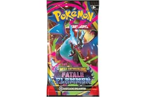 HEARTGLOBAL 1 booster Pokémon TCG - ME02 « Mega Evolution : Flammes Fatales » - 1 pack booster - Édition allemande