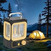 Kamp Lambası Feneri Vintage Dimmer LED Kamp Feneri Suya Dayanıklı 18.650 1.500 mAh A&ccedil;ık Y&uuml;r&uuml;y&uuml;ş i&ccedil;in Kamp Işık Lambası Elektr
