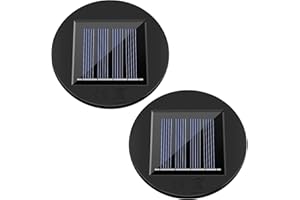 ‎FORLIVESE Forlivese 2 Stück Solarleuchten Ersatzteile 8cm, 8 Lumen LED Warmweiß Ersatz Solarmodul für Gartenleuchten, 8 Stunden Solar Ersatzdeckel Wasserdicht für Gartenleuchten, Solar Led Ersatz für DIY