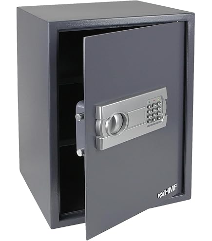 HMF 4612212 Cassaforte Mobile, Tresoro Con Serratura Elettronica 35 X 25 Cm Antracite 1050894186 - Foto 7